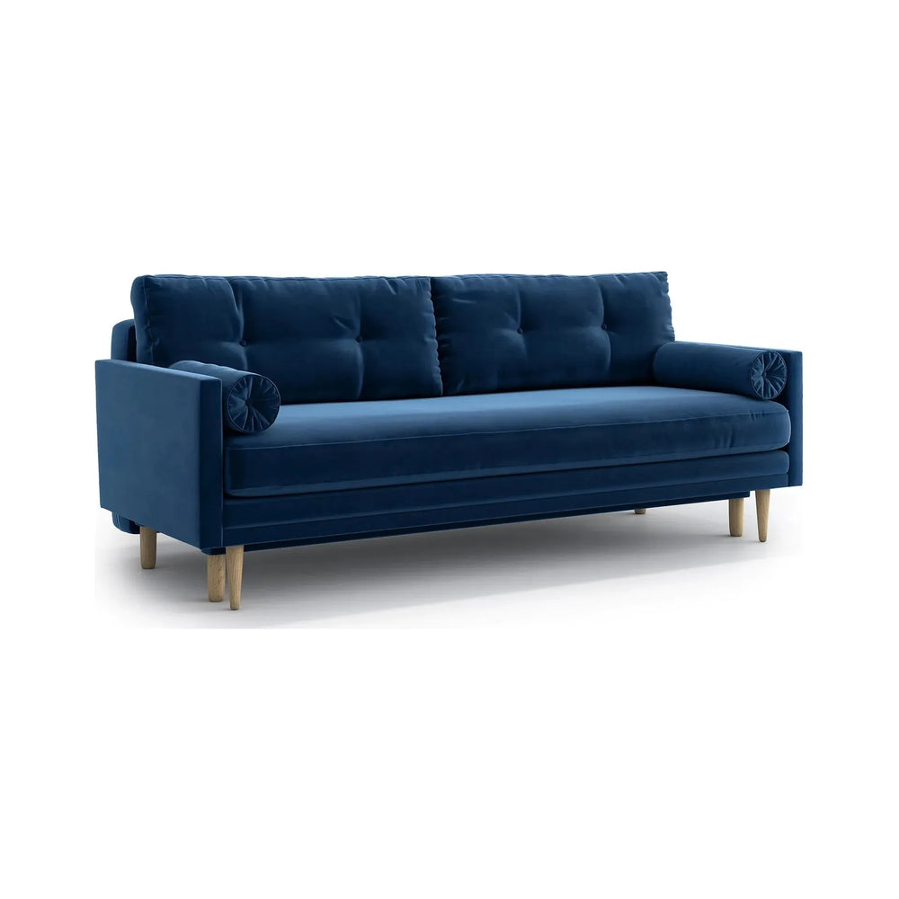 AMY 3 vietų sofa lova, mėlyna spalva