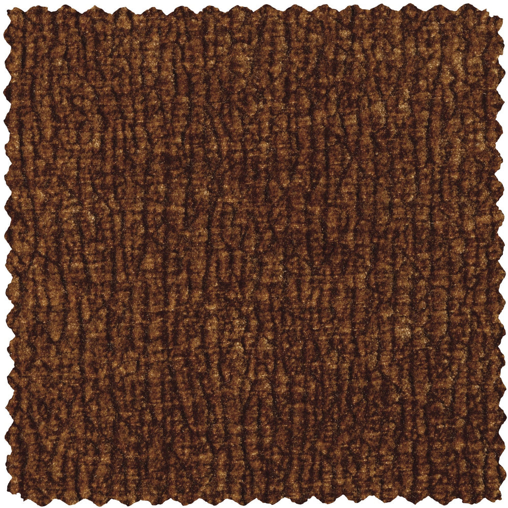 Pouf BAGGY, 3D chenille fabric, medium brown shade