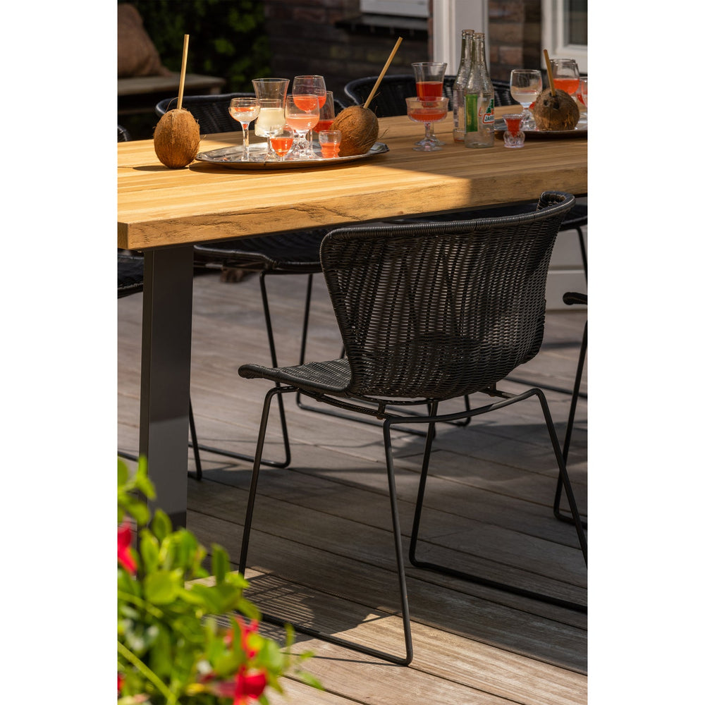 Outdoor chair set WINGS, black