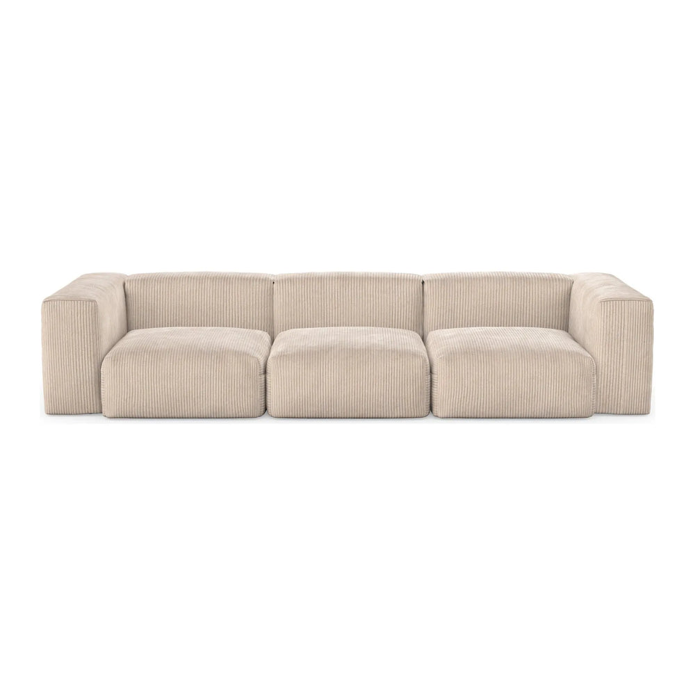 CLOUD XL, 4 vietų modulinė sofa, smėlio spalva, velvetas
