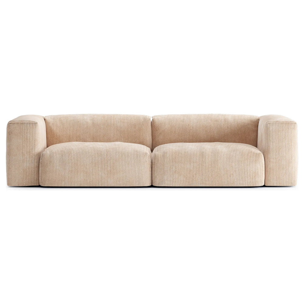 CLOUD S, 3-4 vietų modulinė sofa, smėlio spalva, velvetas