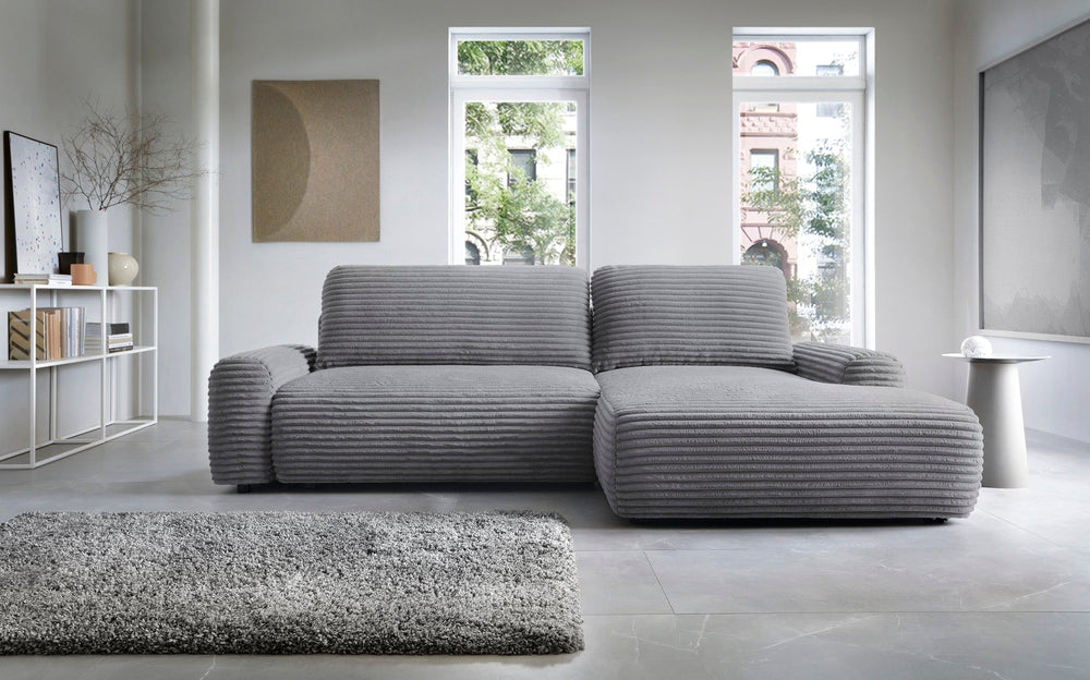 Corner sofa bed CODAK, anthracite
