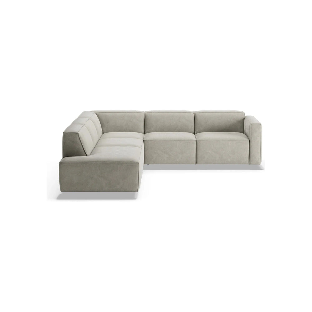 SLAY kampinė sofa, dešinė pusė, šviesiai pilka spalva