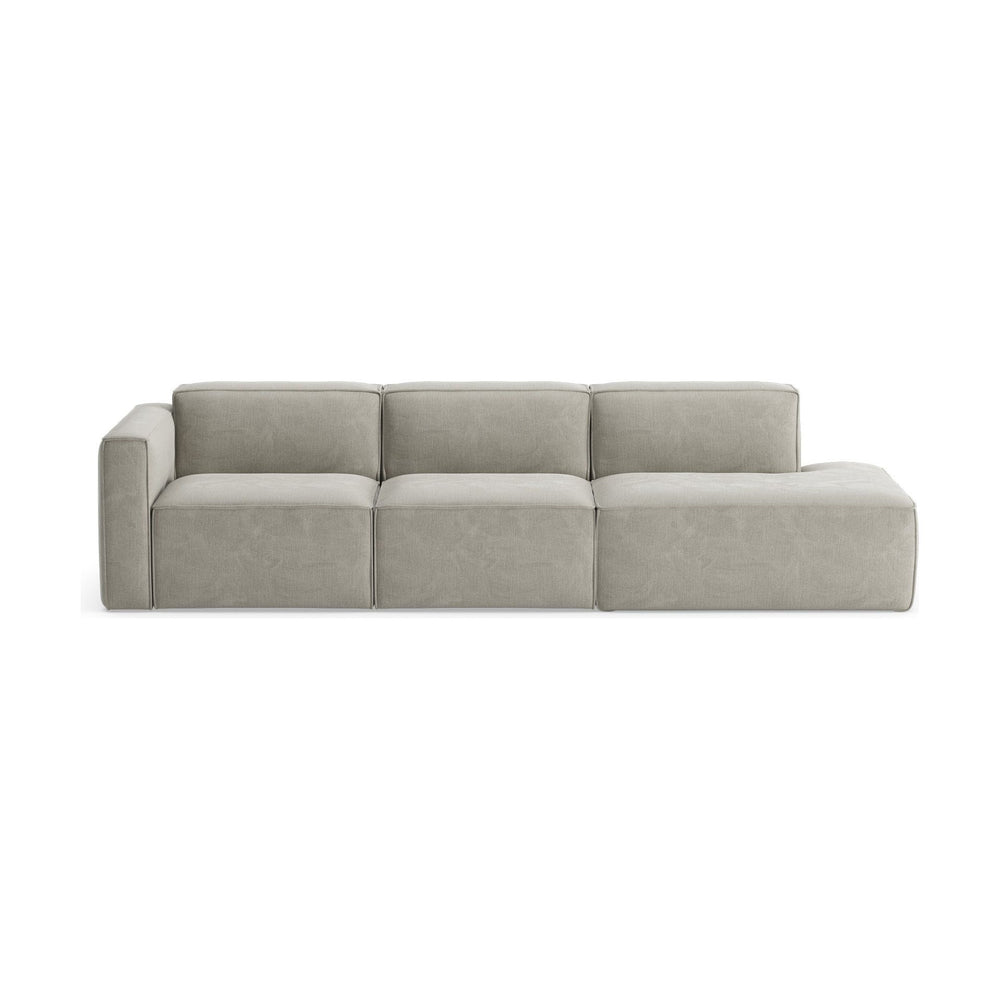 SLAY LOUNGE 3 vietų sofa, kairė pusė, šviesiai pilka spalva