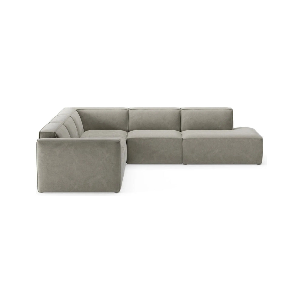 SLAY kampinė sofa, kairė pusė, šviesiai pilka spalva