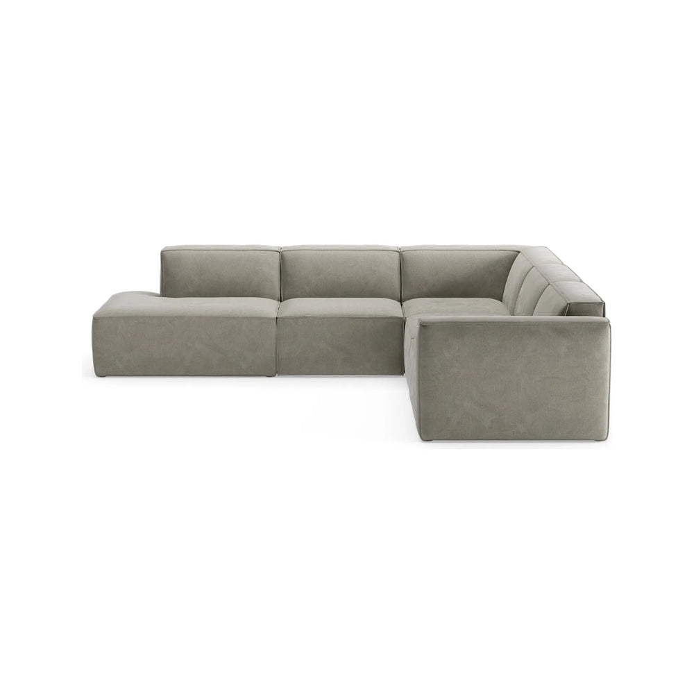 SLAY kampinė sofa, dešinė pusė, šviesiai pilka spalva