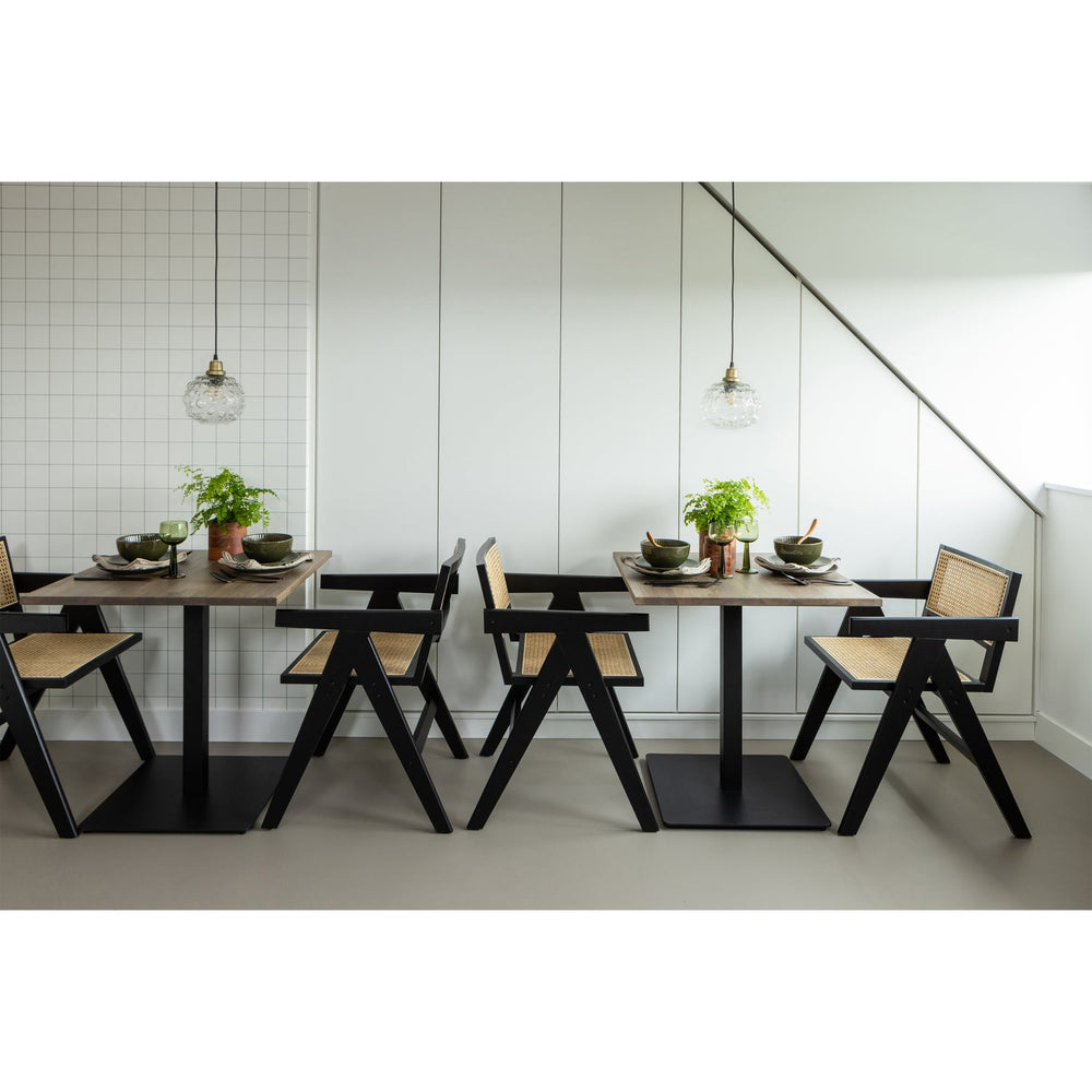 Valgomojo stalas TABLO, kvadratinis, šviesiai rusvas