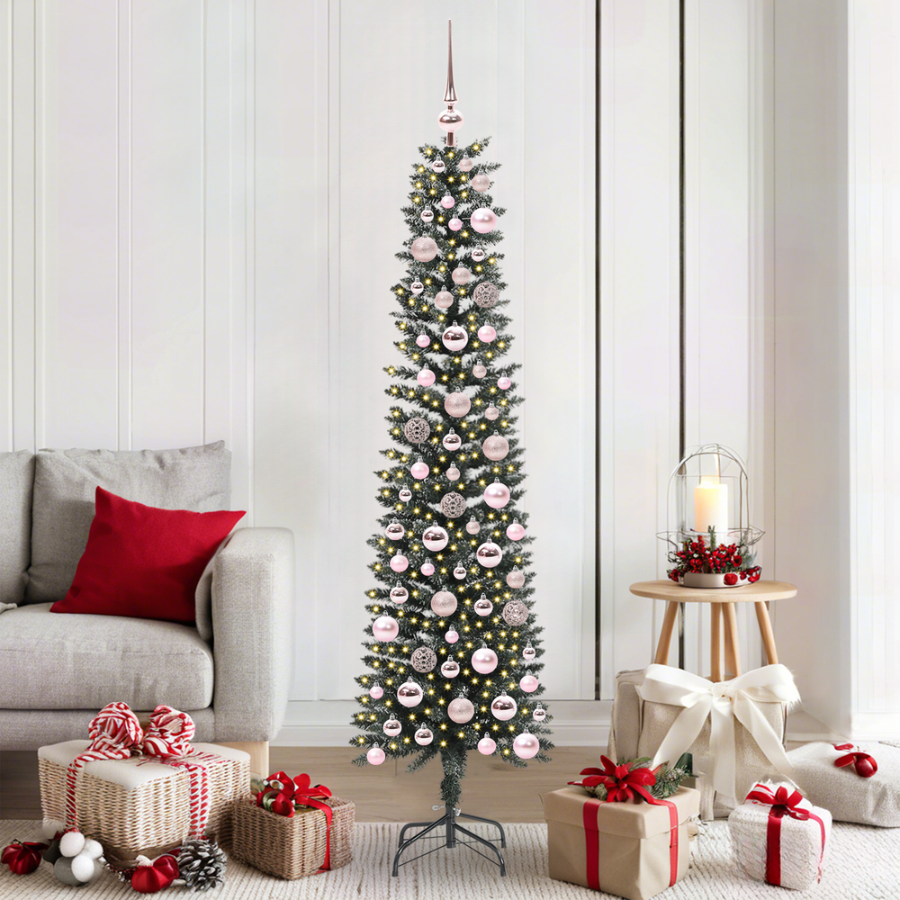 Artificial Christmas tree HORIZON HORIZON, with 300 LED, Green 50.5 x 50.5 x 180 cm.