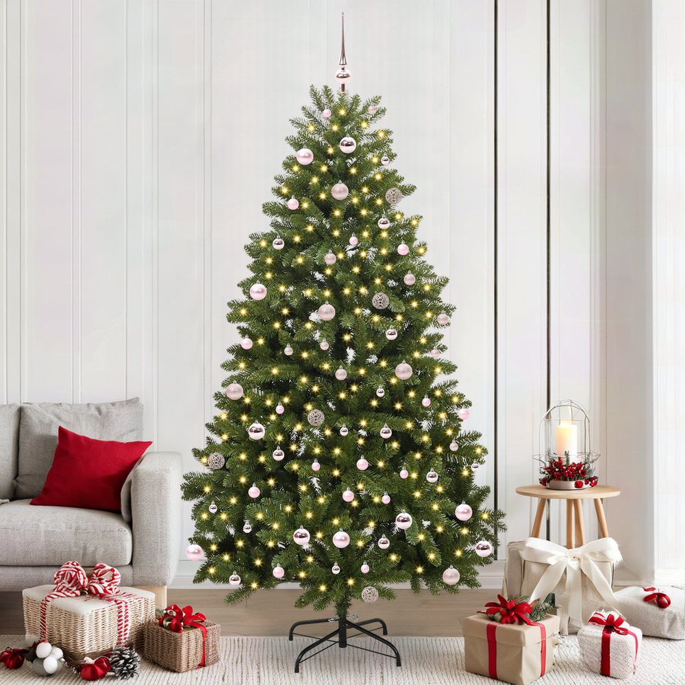 Mākslīgā Ziemassvētku eglīte BOREAL EVERGREEN, ar 300 LED Zaļa 240 cm , metāls