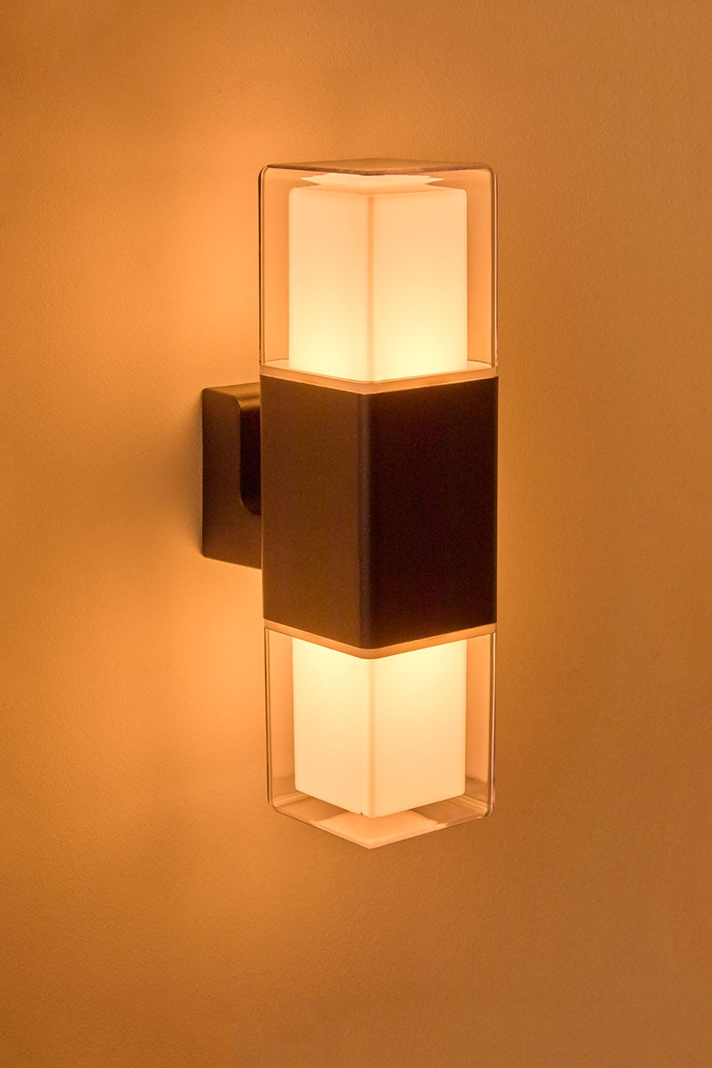 Āra sienas lampa TOREVI, melna, divu punktu