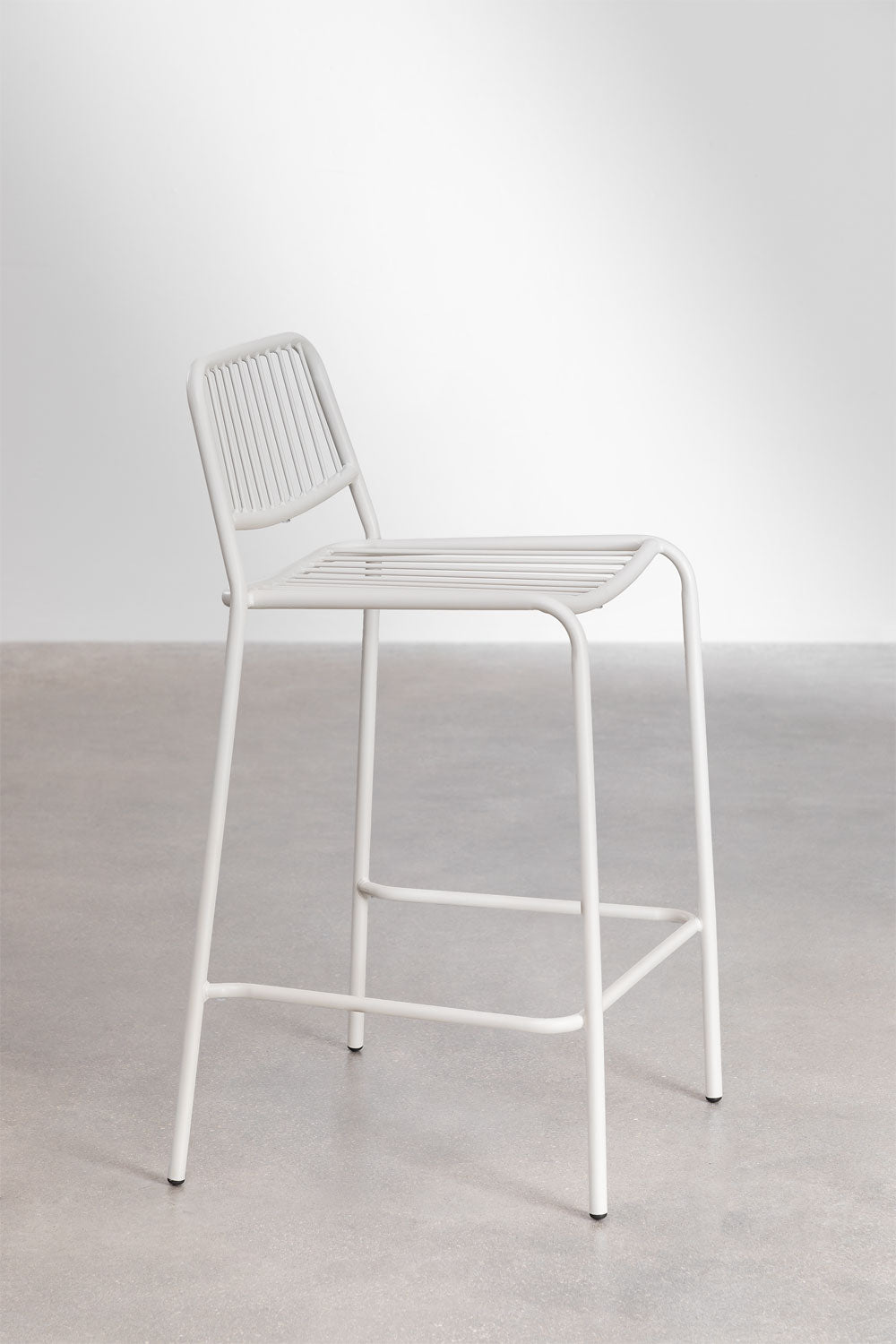 Aukšta lauko kėdė ALERO, balta, 65 cm