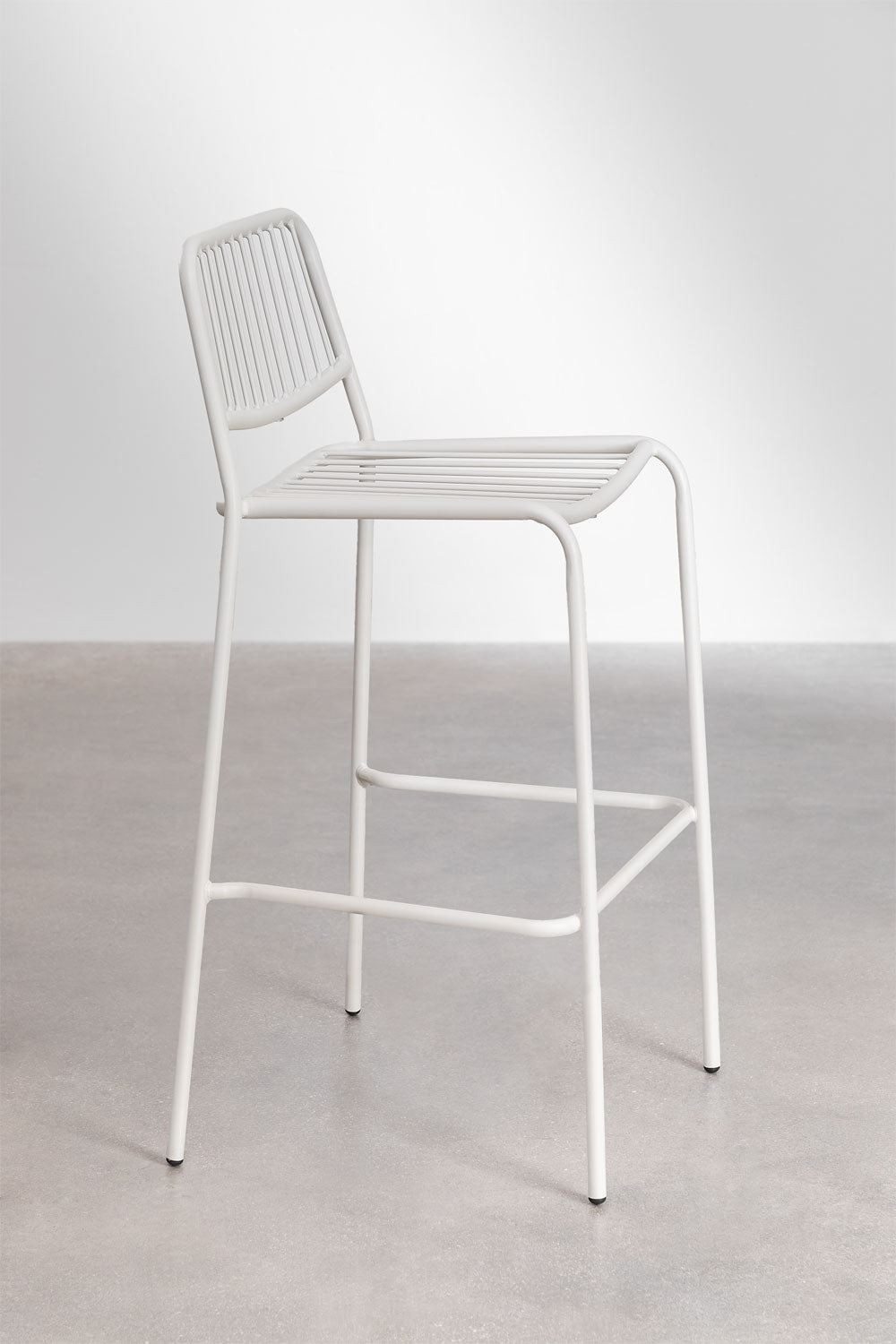 Aukšta lauko kėdė ALERO, balta, 75 cm