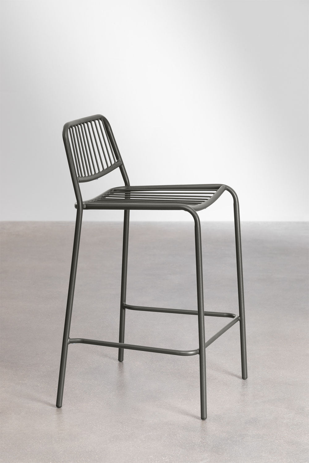Aukšta lauko kėdė ALERO, juoda, 65 cm