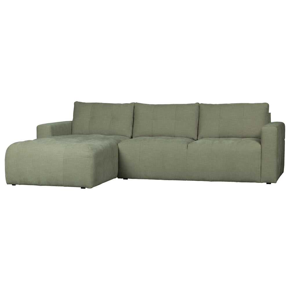 "Bar" kairės pusės kampinė sofa, žalia - Namų Idėja