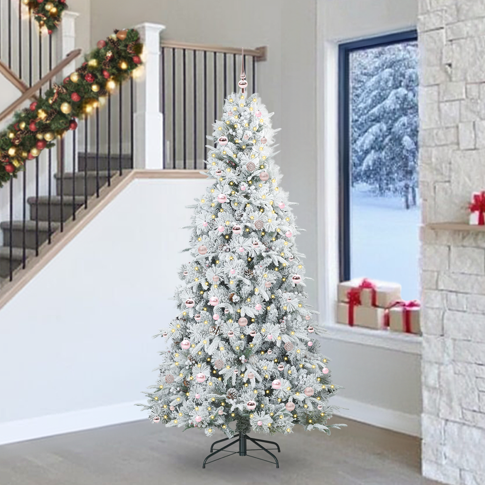 Mākslīgā saliekamā Ziemassvētku egle POLAR CRYSTAL, Zaļa 240 cm. un
