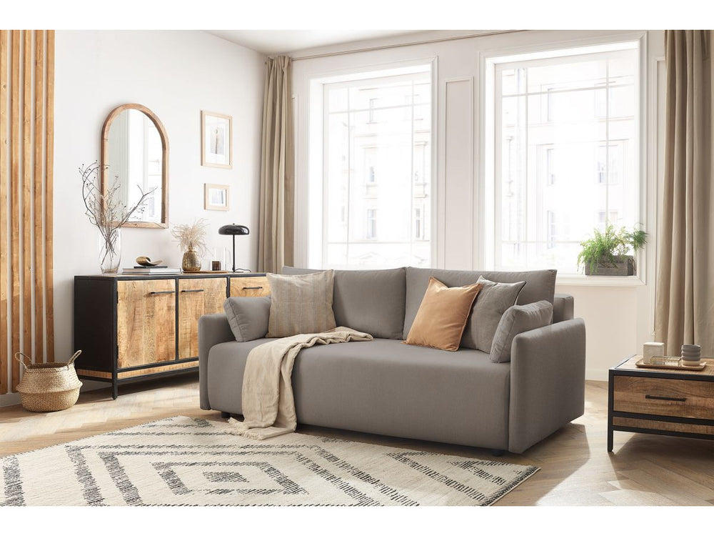 Sofa MARCEL, rusvai pilka detalės vaizdas