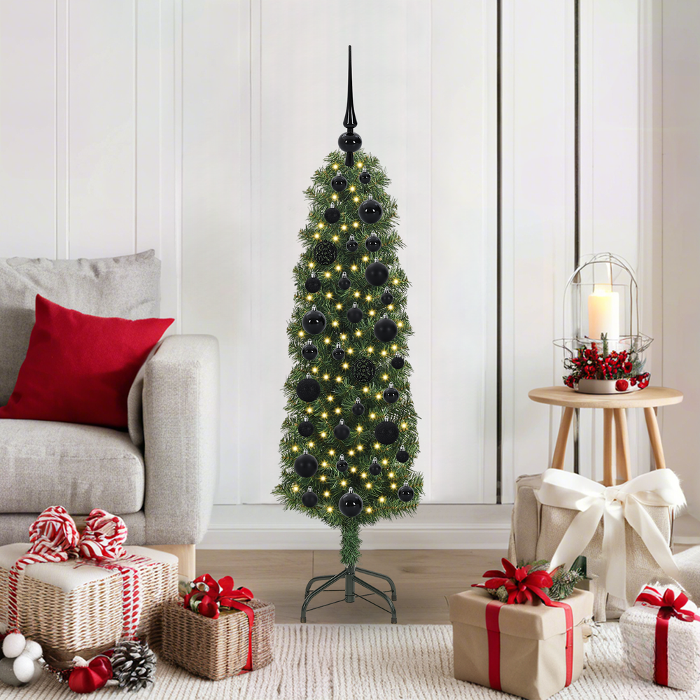 Artificial Christmas tree NORDIC VALE, Green 120 cm, steel, plastic