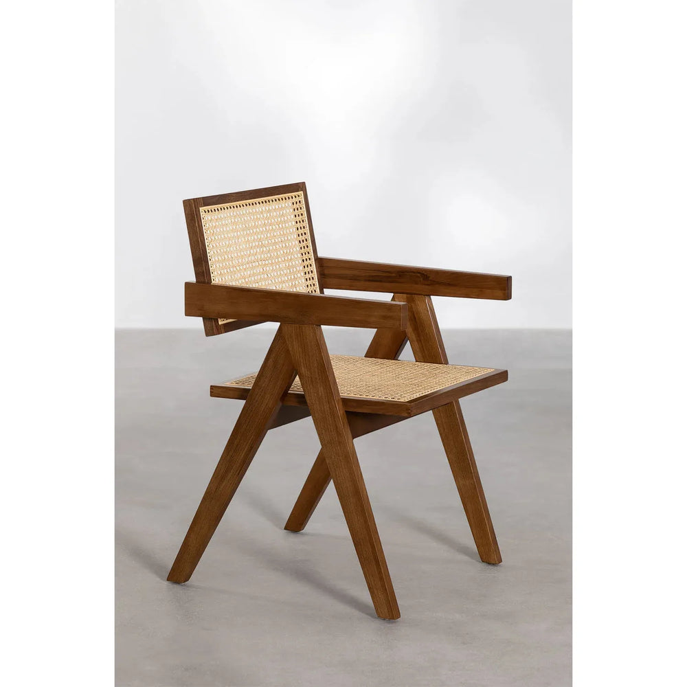 Valgomojo kėdė LALI, uosio mediena, tamsiai ruda spalva