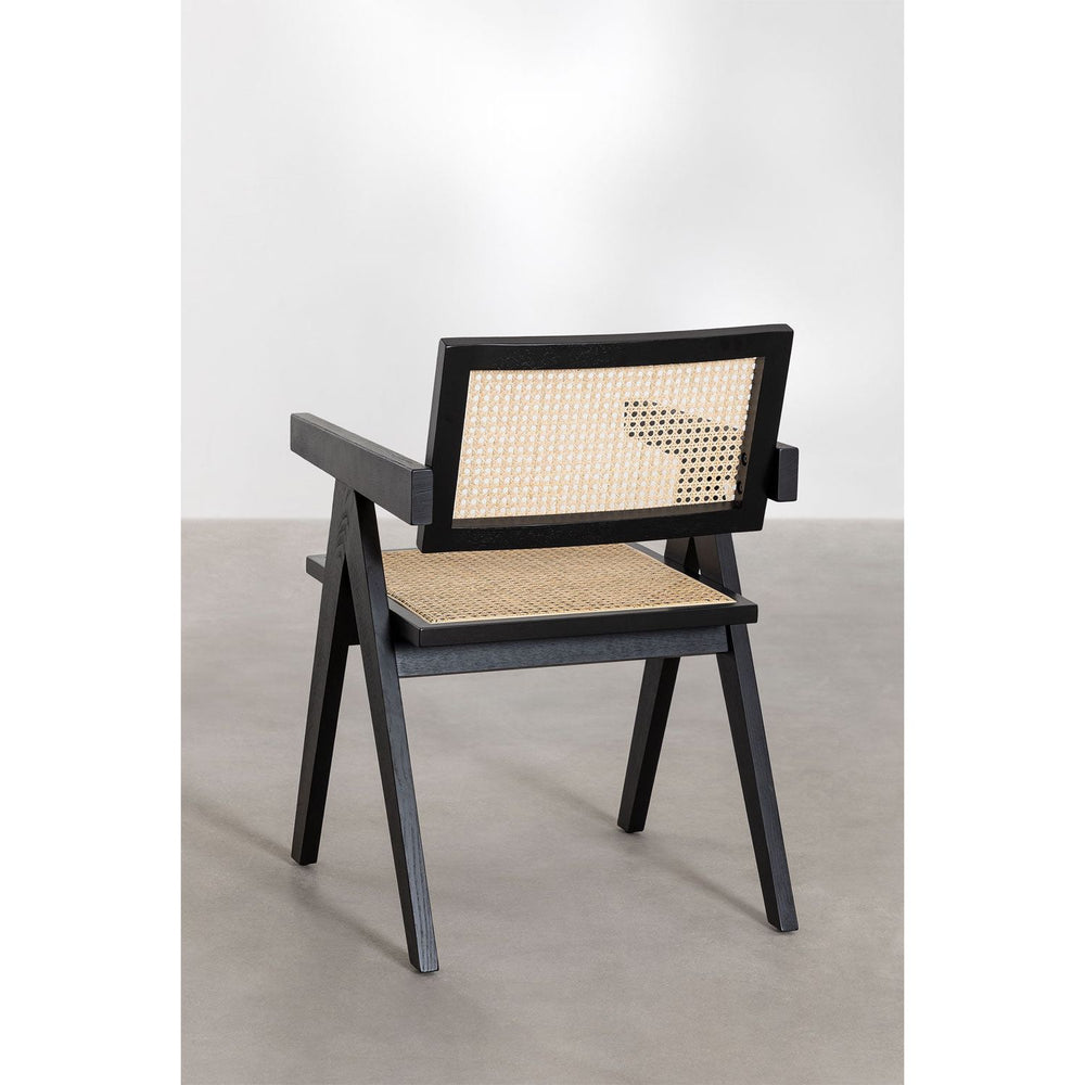 Valgomojo kėdė LALI, uosio mediena, juoda spalva