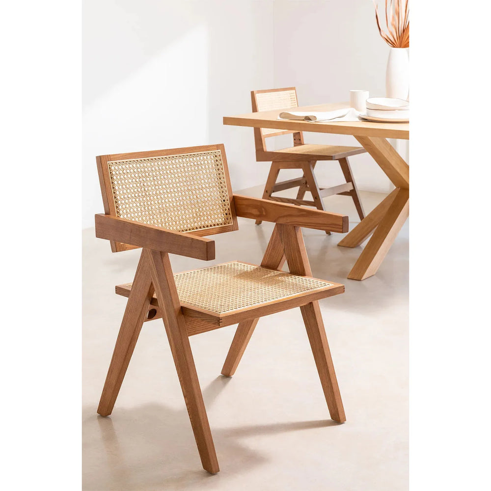 Valgomojo kėdė LALI, uosio mediena, natūrali spalva