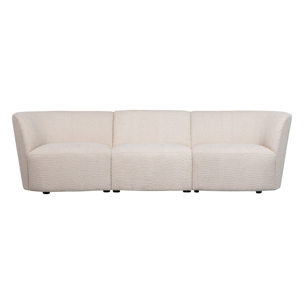 "Coco" 3 vietų sofa, BouclÉ, kreminė - Namų Idėja