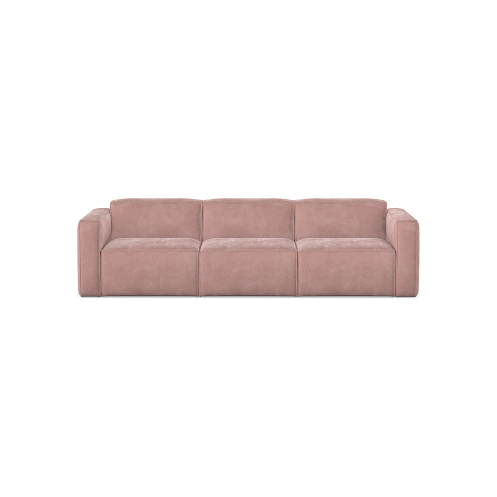 SLAY 3 vietų sofa, DUSTY PINK spalva