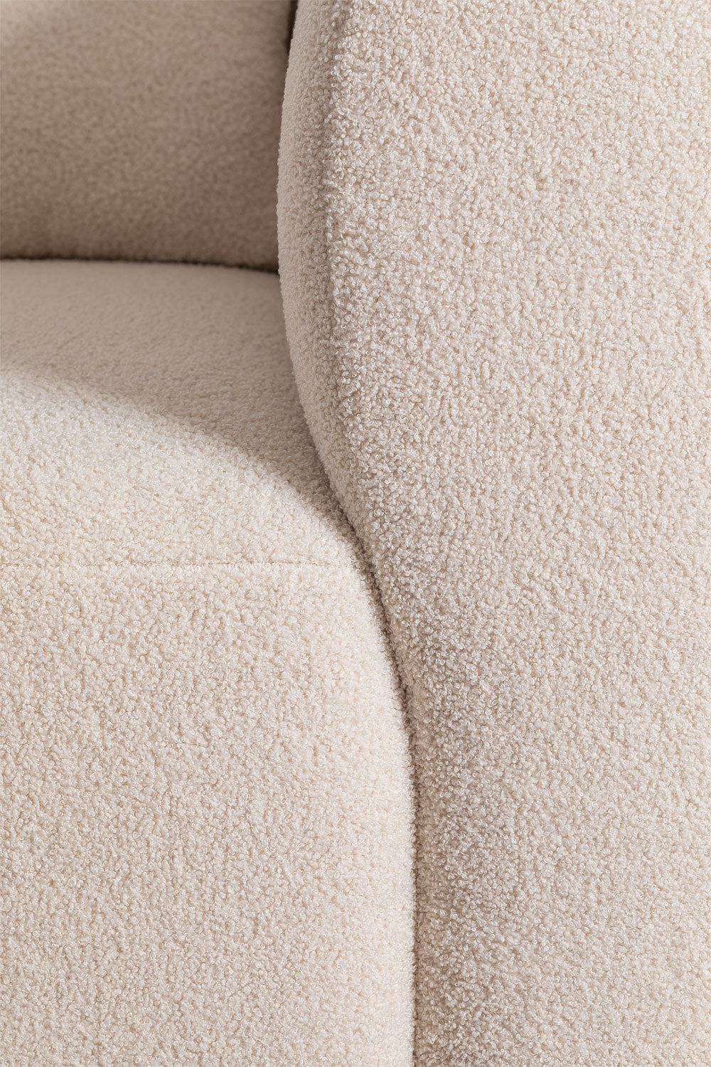 Two-piece modular sofa FILA, teddy fabric
