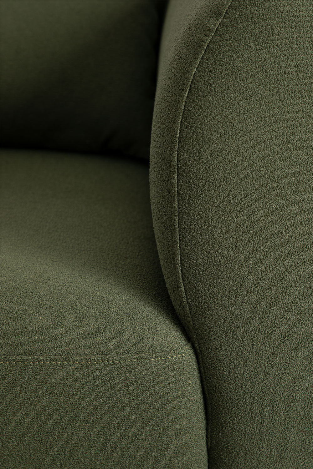Two-part modular sofa FILA, green, teddy