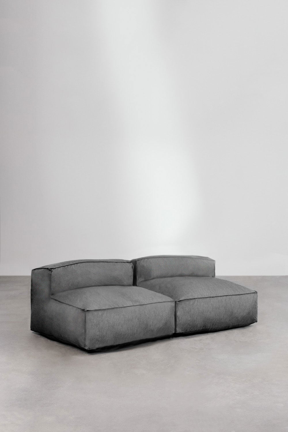 Modulinė lauko sofa VELVA, 2 vietos, granito pilka