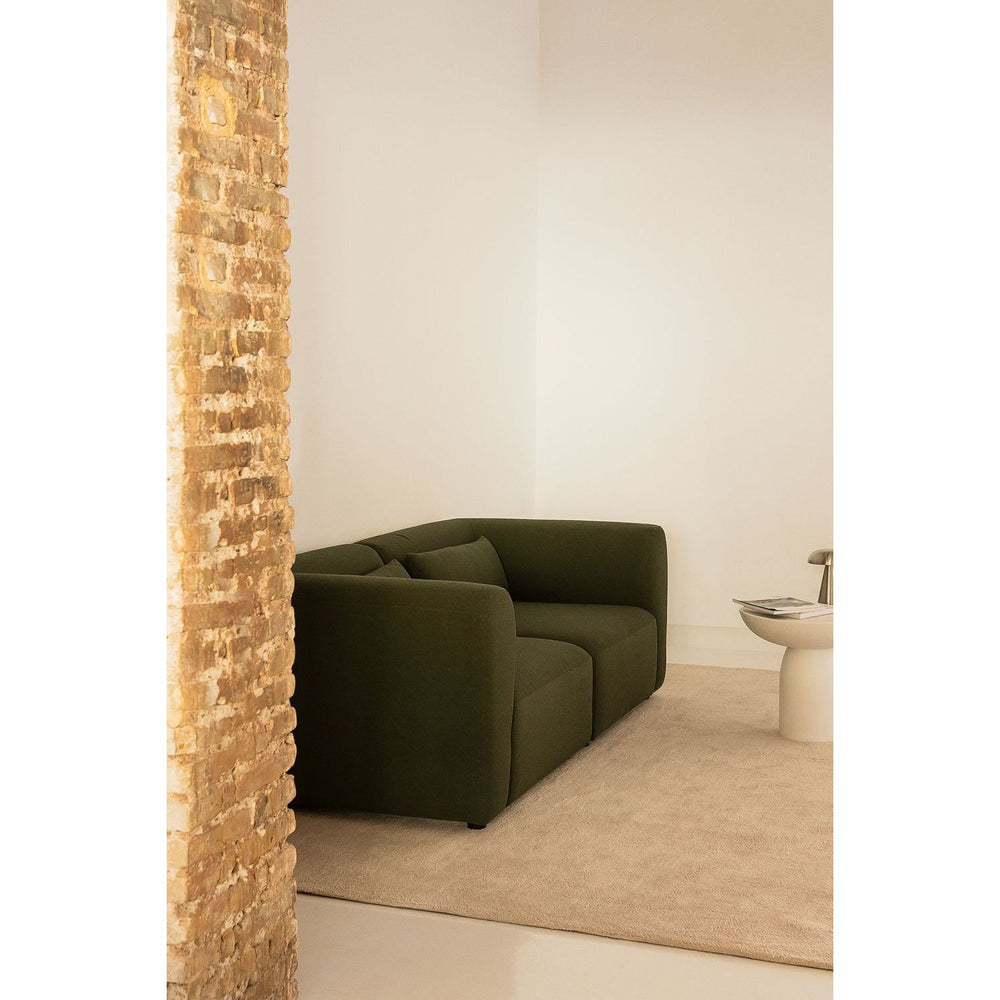 Dviejų dalių modulinė sofa FILA, žalia, teddy