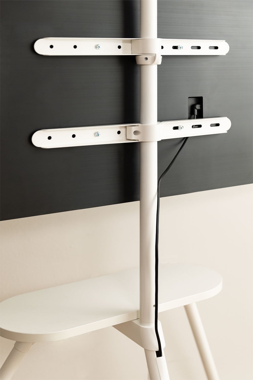 TV stand FKISAREI with wooden legs