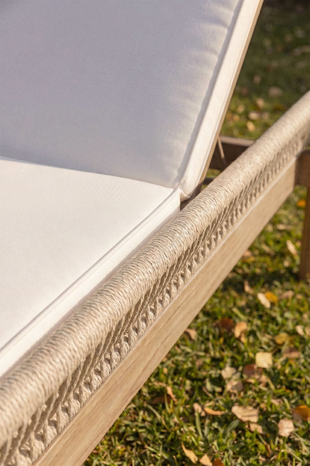 Adjustable sun lounger AKACIJA, acacia, light (3 pcs)