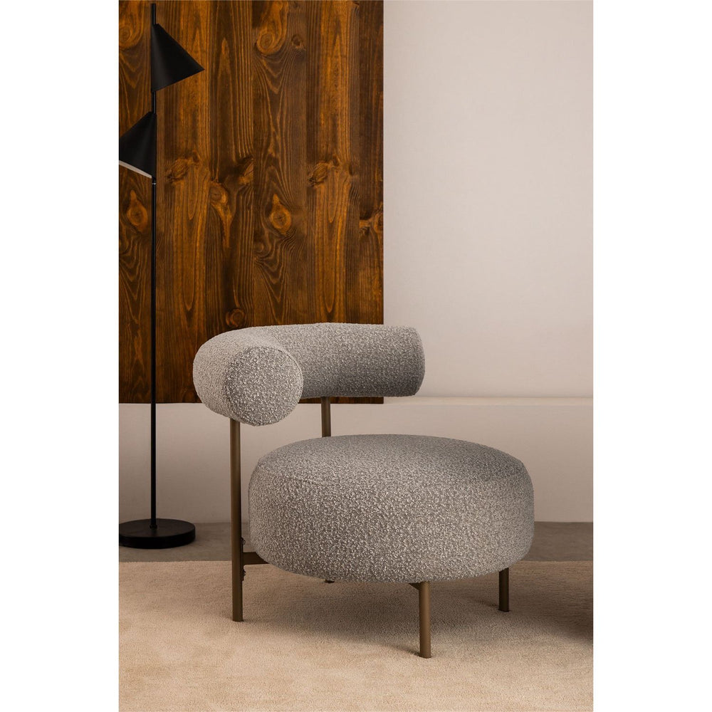 Armchair ARIE, boucle, grey