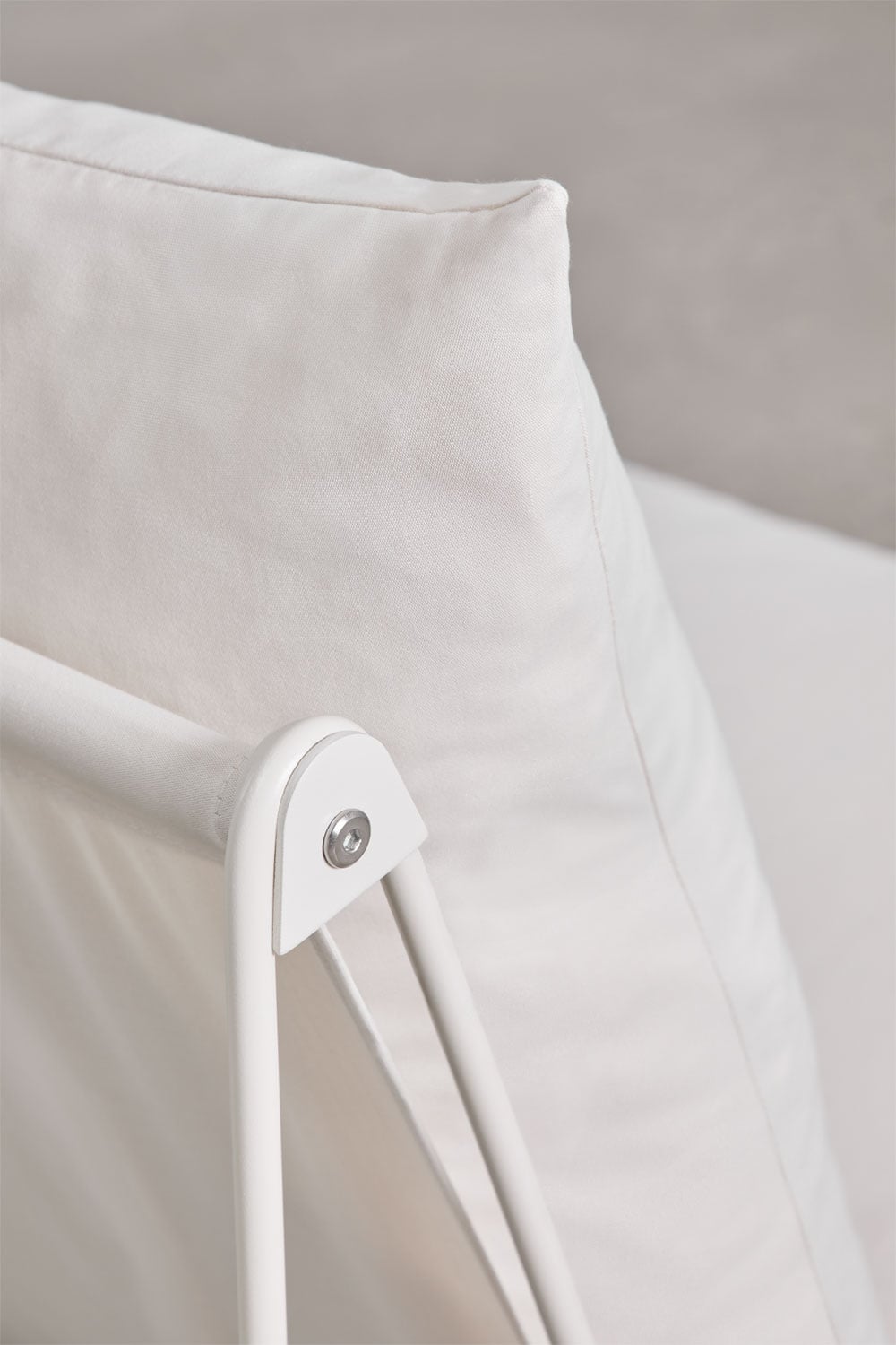 Lauko fotelis COSMO, kreminė-mėlyna