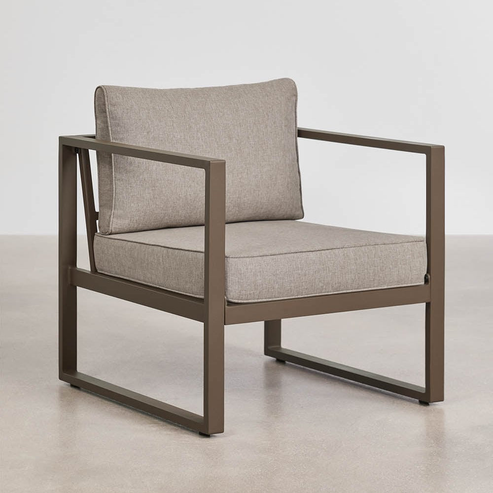 Armchair ALCANTO, chocolate