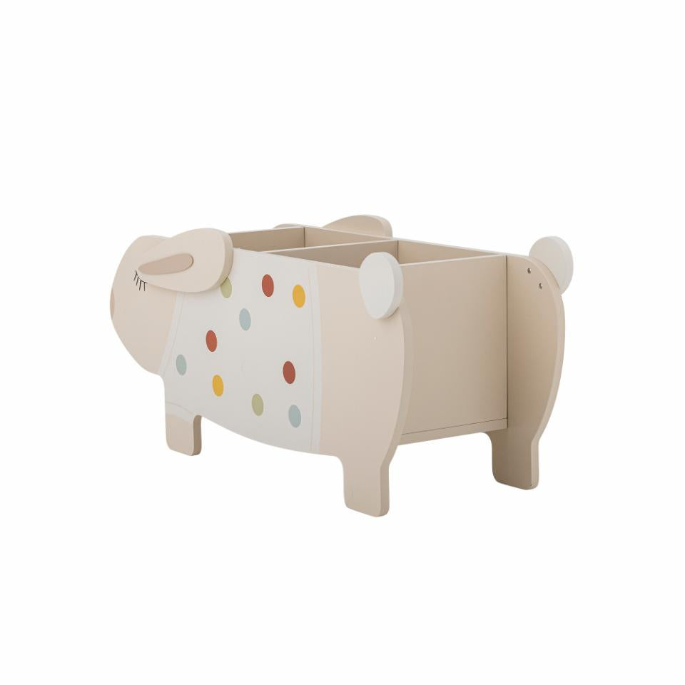 Knygų stovas VILLJA, balta MDF