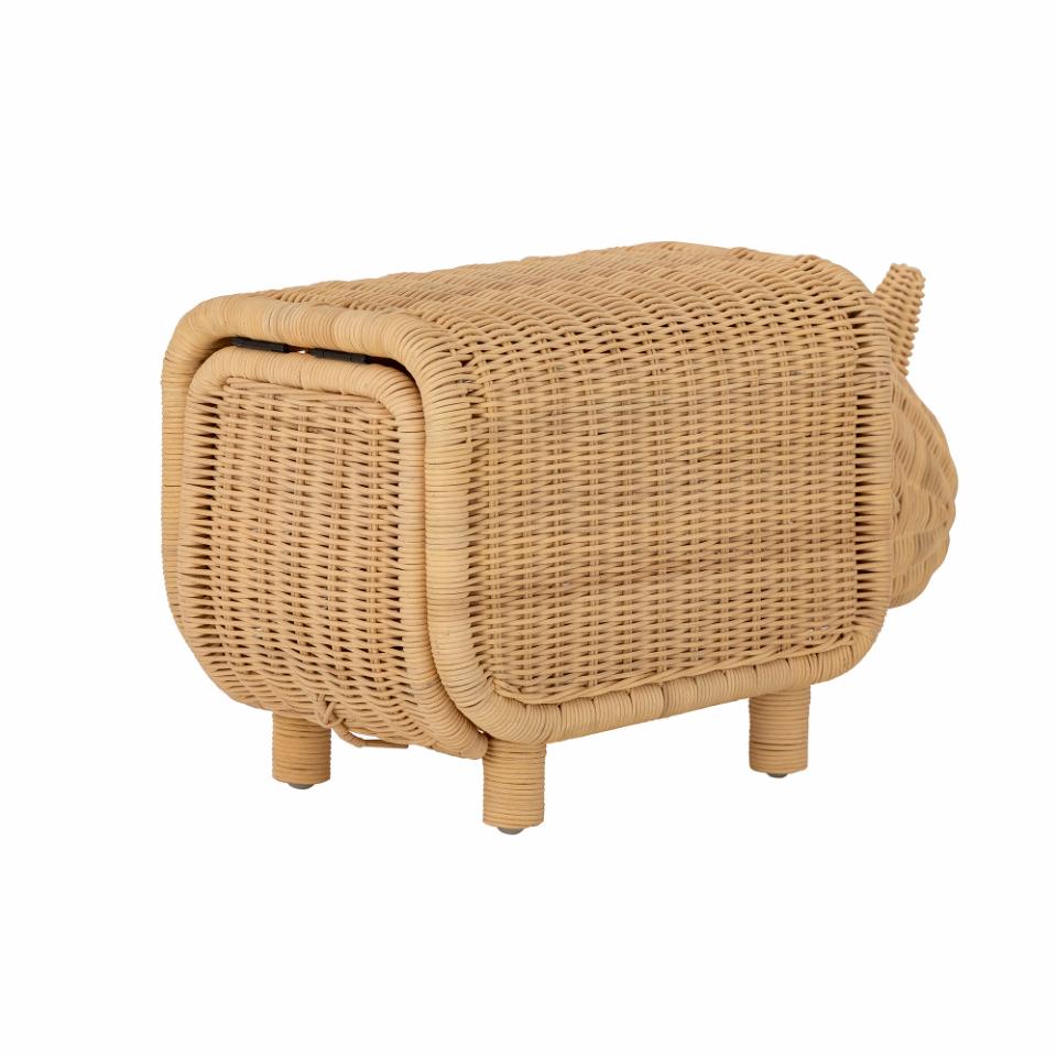 Stool SOFFE, natural rattan
