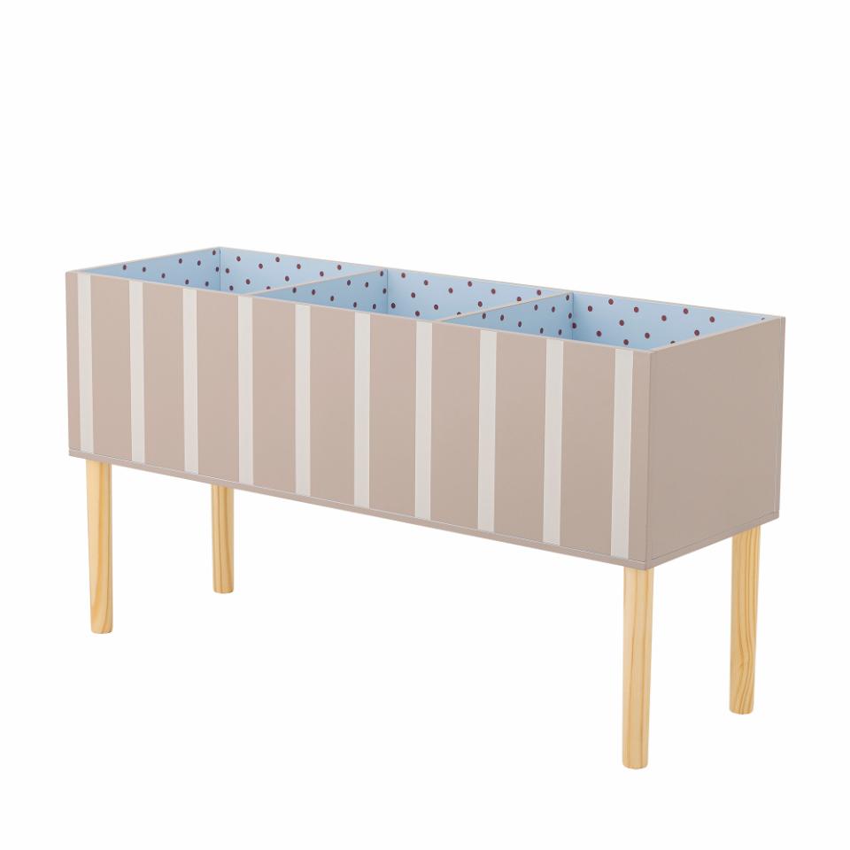 Knygų stovas SALAM, ruda MDF