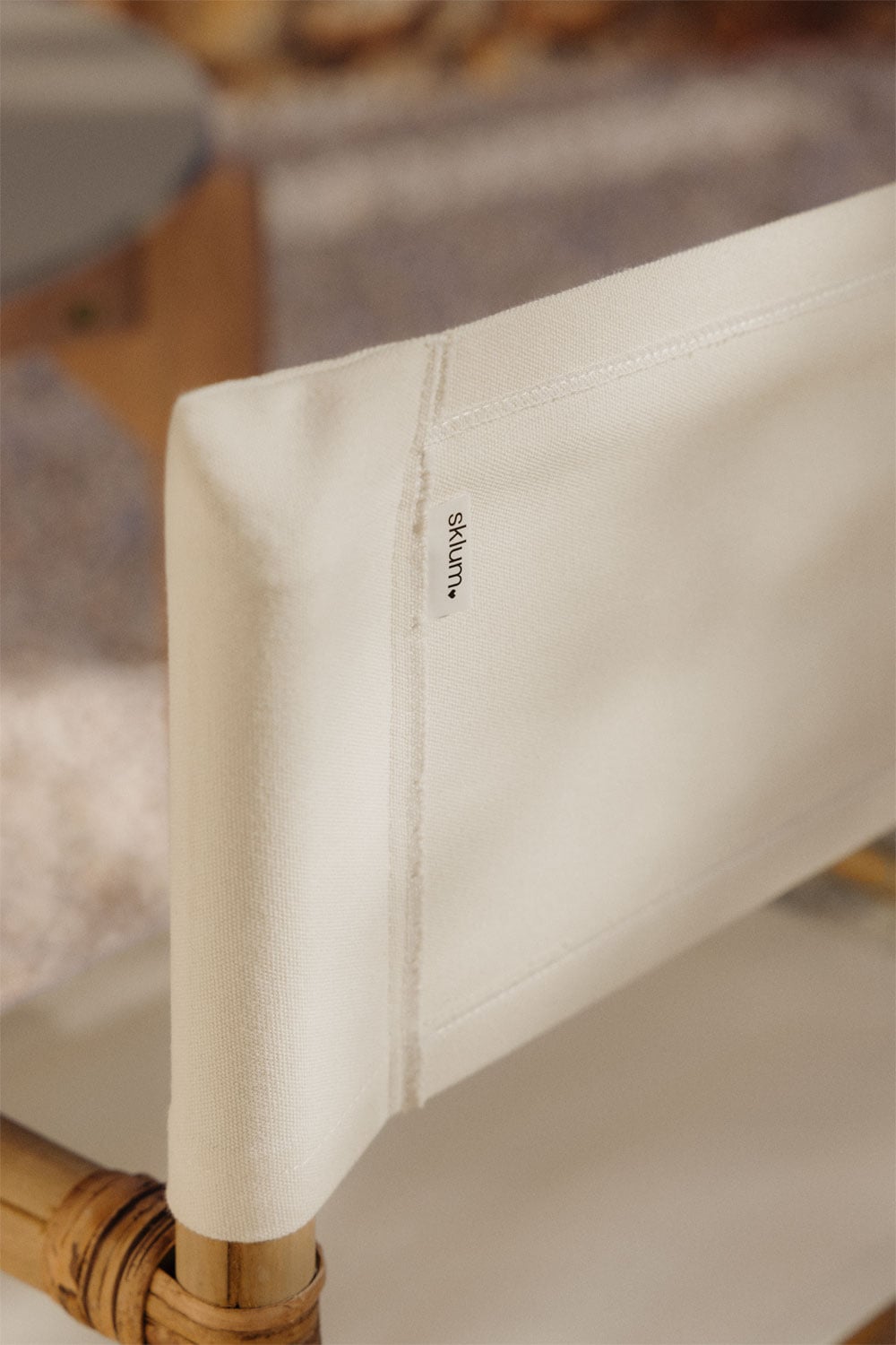 Outdoor chair WOODY, bamboo, white