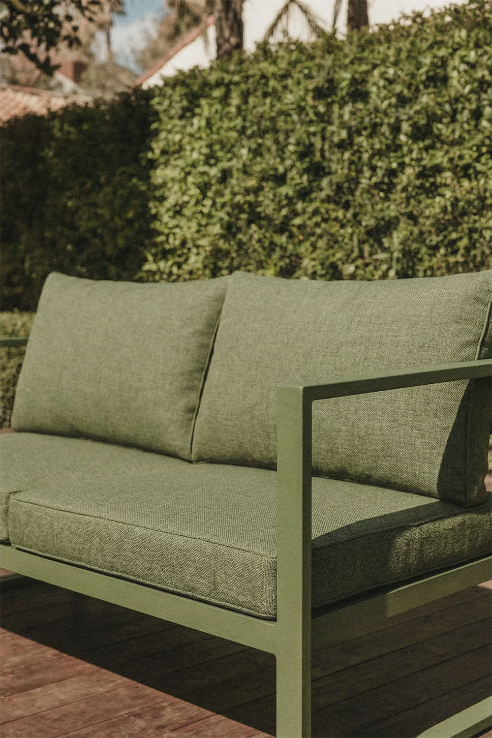 ALCANTO Two-Seater Sofa, Olive Green