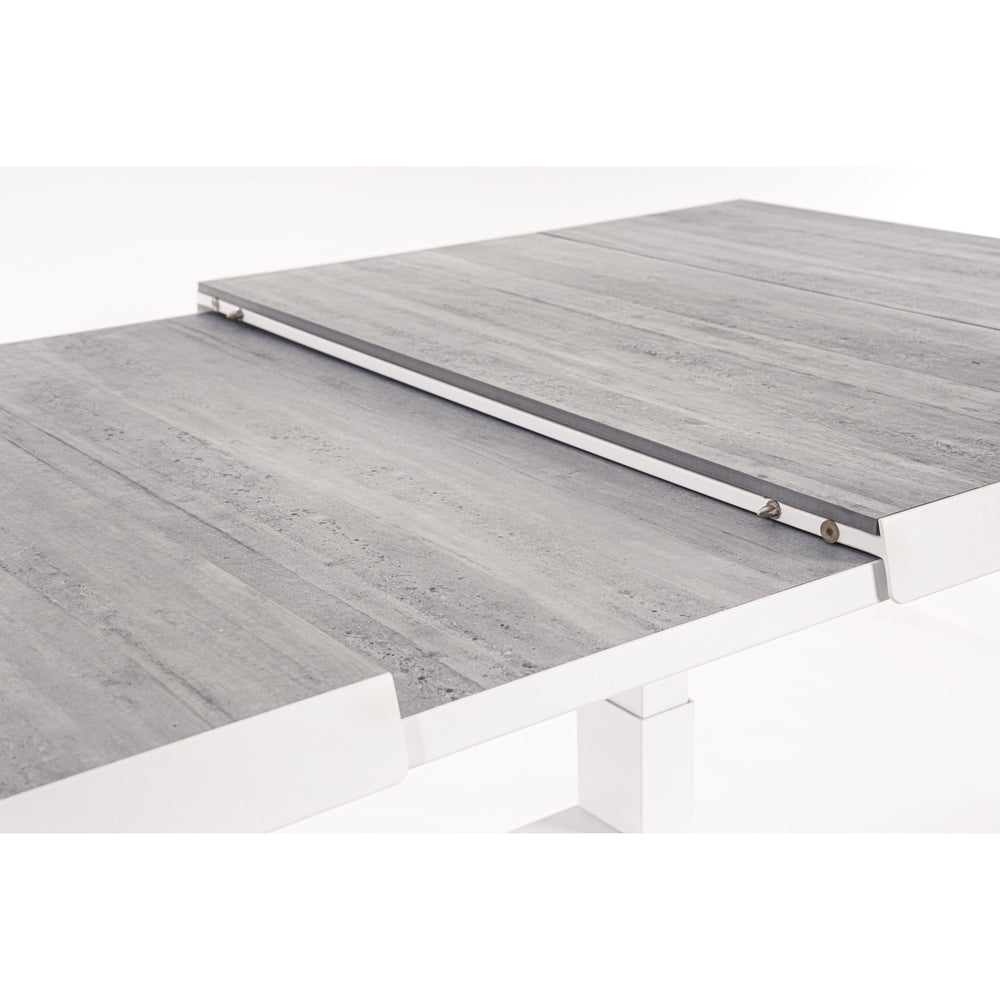 ROBERT Extendable Outdoor Dining Table, 143/183x88cm, White