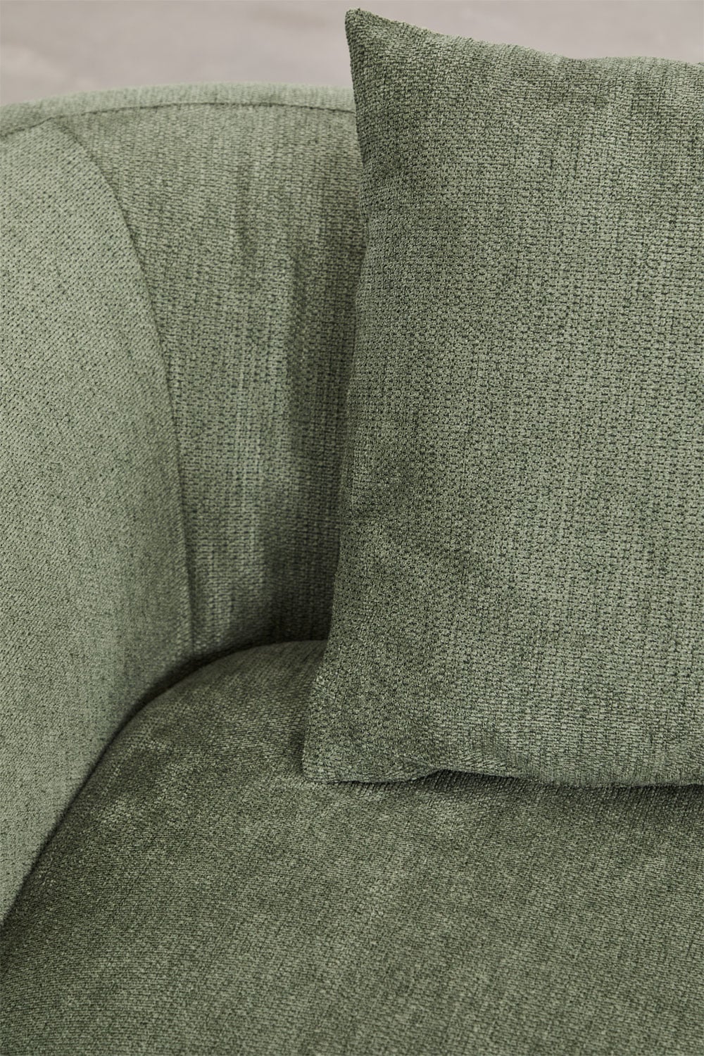 Kampinė, modulinė sofa LUCIA, kairė, pilka