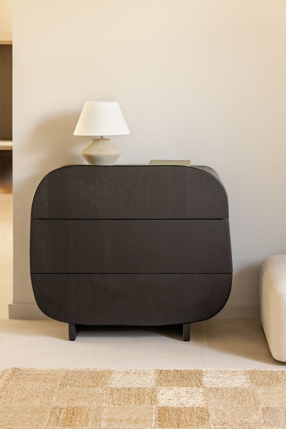 Komoda ARGUS, 3 stalčiai, mango mediena