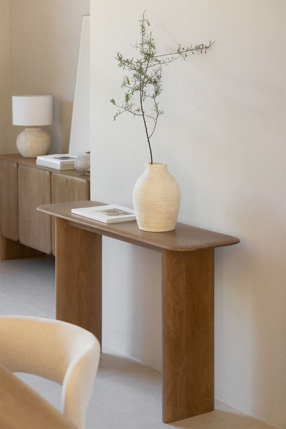 Konsolė MILLER iš mango medienos 120x35 cm | namuideja.lt | konsolė