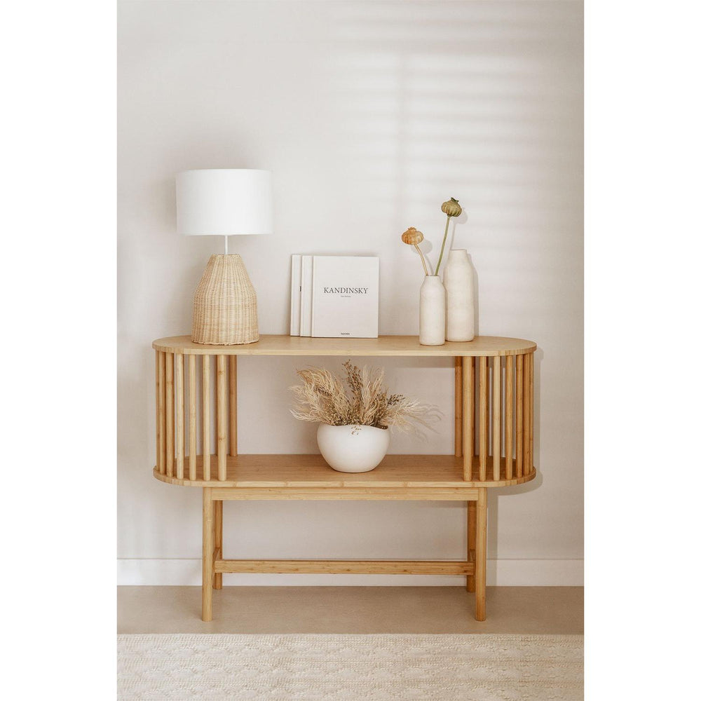 Konsolinis staliukas CONNERY, bambukas, 10 cm