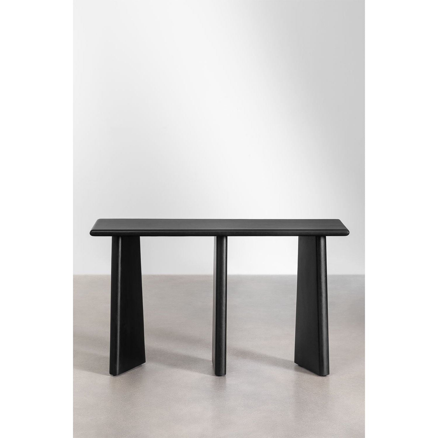 Konsolinis staliukas AMBYL, akacijos mediena, juoda