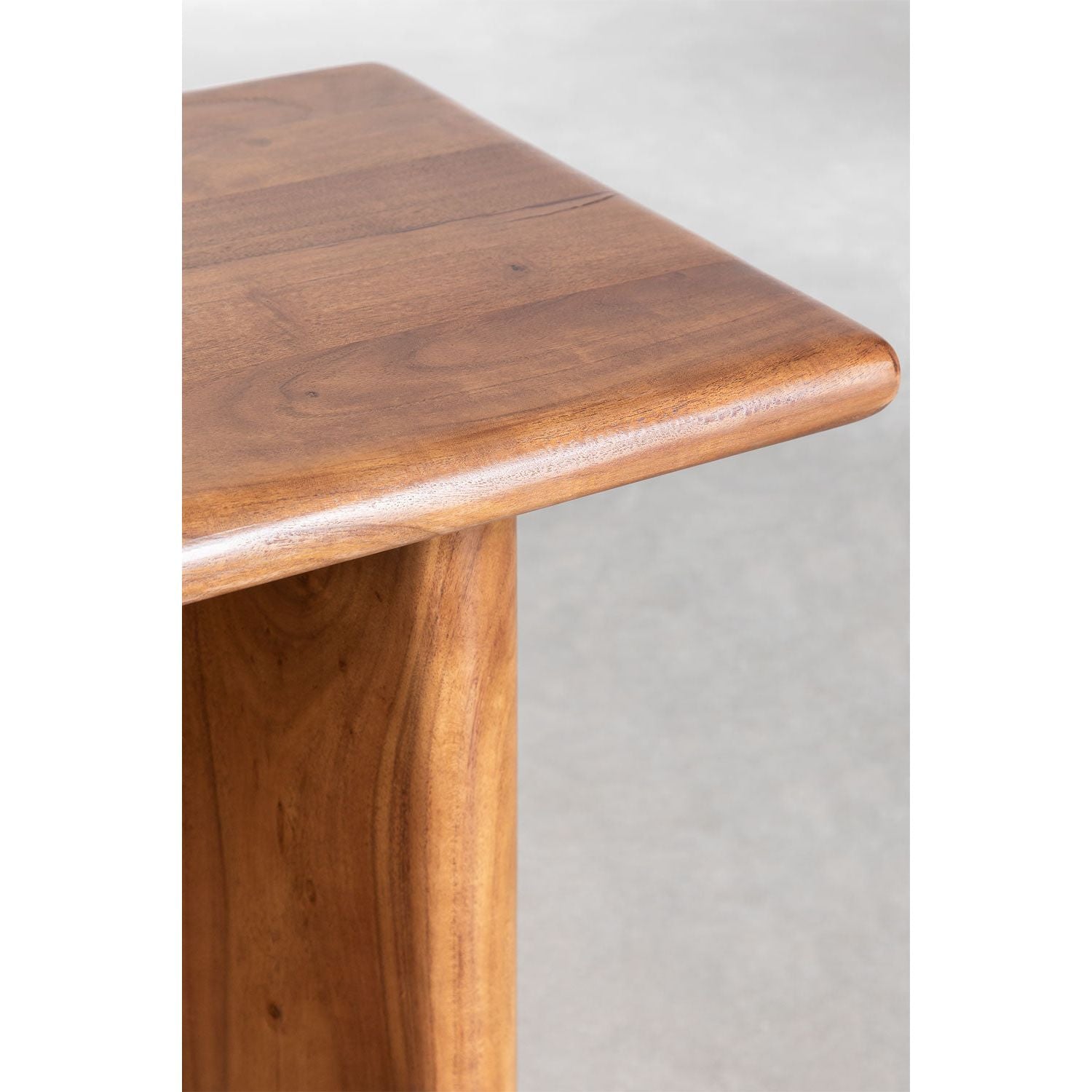 Konsolinis staliukas AMBYL, akacijos mediena, ruda