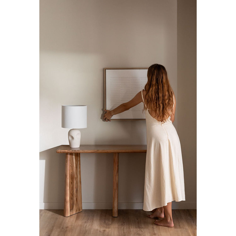 Konsolinis staliukas AMBYL, akacijos mediena, natūrali