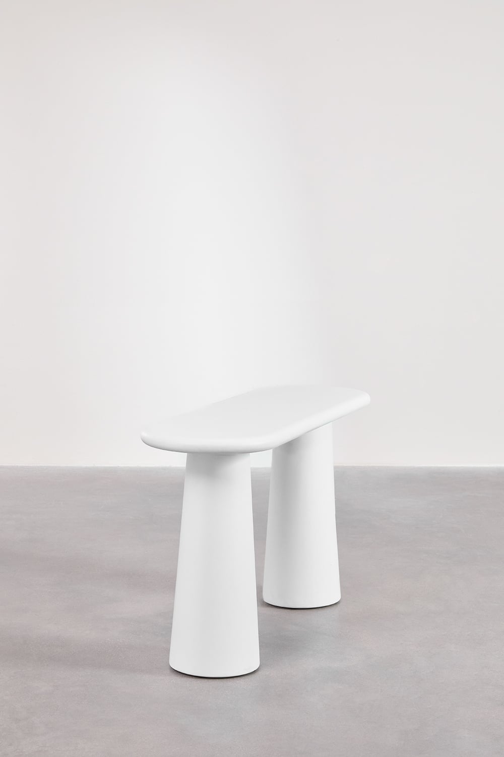 Lauko konsolė BETALO, balta cementinė