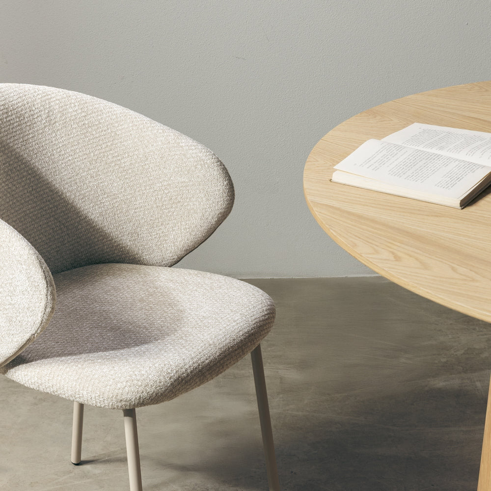 Dining chair AGAVE, sand/sand legs